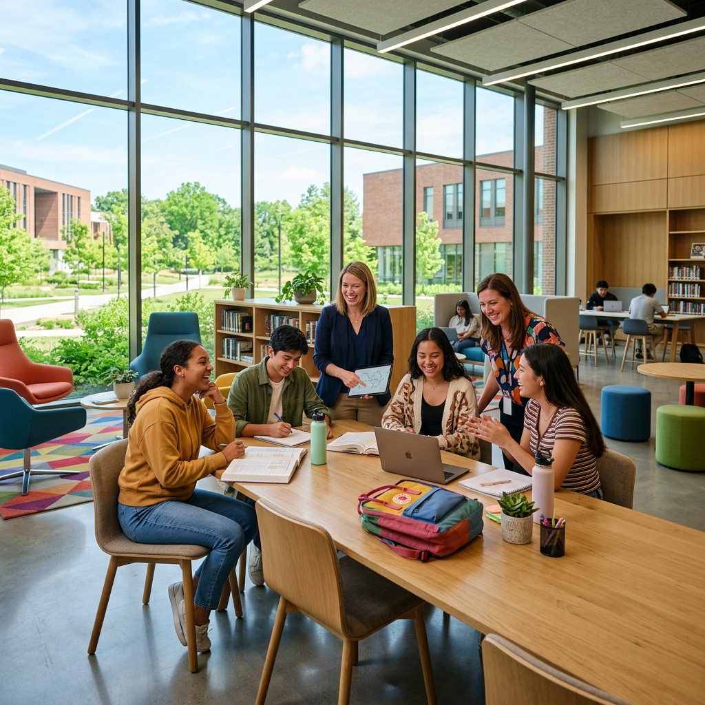 Eduplify modern school learning environment with collaborative spaces